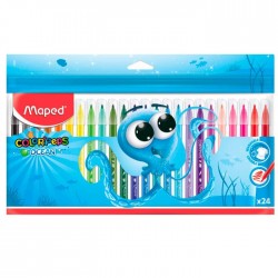 Plumones Maped Color Peps Ocean C/24 Lavables