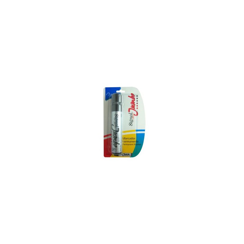 Marcador Permanente Azor Signal Jumbo Bl/1 Negro, Punta Cincel Gruesa