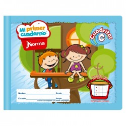 Mi Primer Cuaderno Forma Italiana Cosido Norma Cuadritos C 72 h.