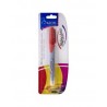 Marcador Permanente Azor Signal Duo Bl/1 Rojo, Punto Fino y Ultra Fino