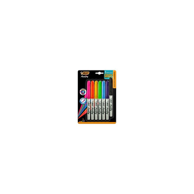 Marcador Perm.P/Fino Bic 965137 Marking Color Collection Bl/6 Surtido