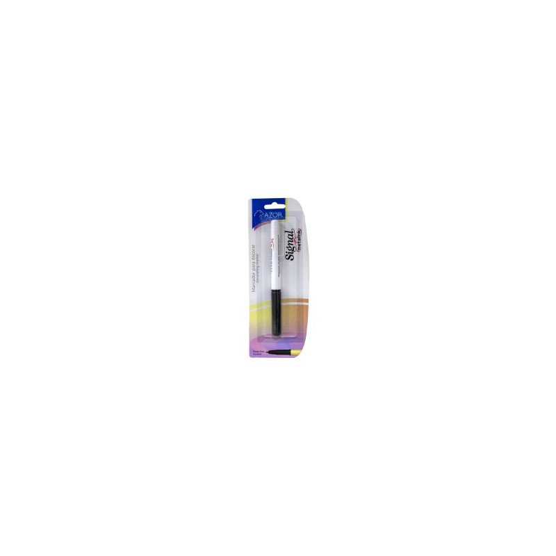 Marcador Permanente Azor Signal Metalink Bl/1 Blanco, Punto Fino