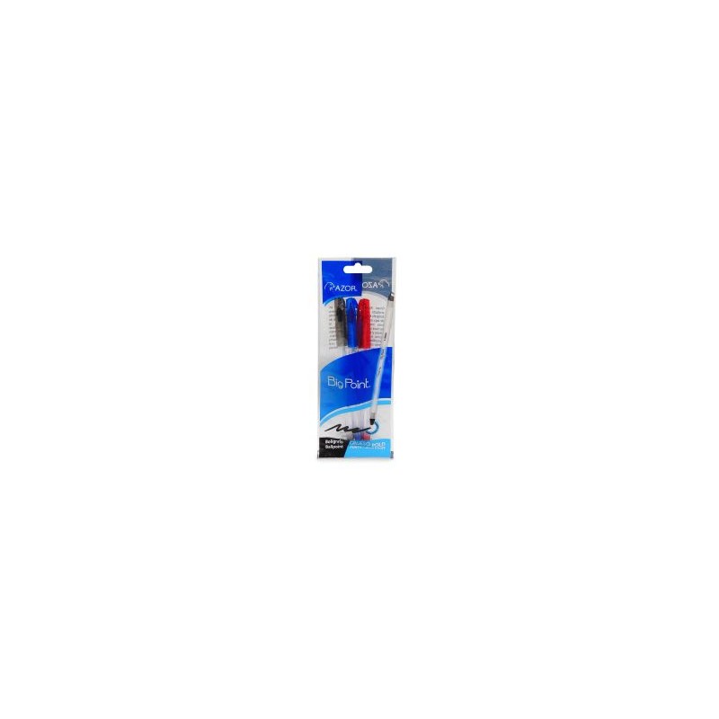 Bolígrafo Punto Grueso 1.2 mm Azor Big Point Bl/3