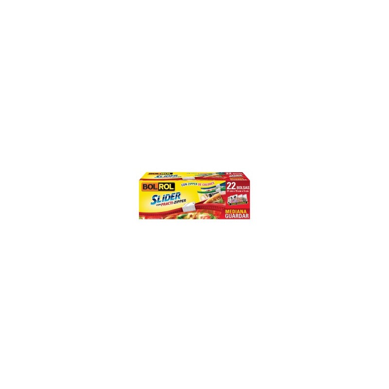 Bolsa Mediana Bol-Rol Slider C/22 21 X 15 X 5 Cm 7502211161684