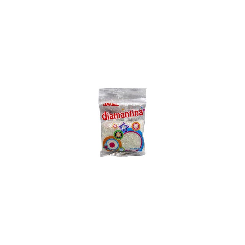 Diamantina 50 g. Janel HC40 Grano Hexagonal Nacarado