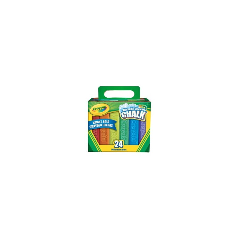Gises Gigantes de Colores Crayola Chalk 51-2024 con 24 piezas