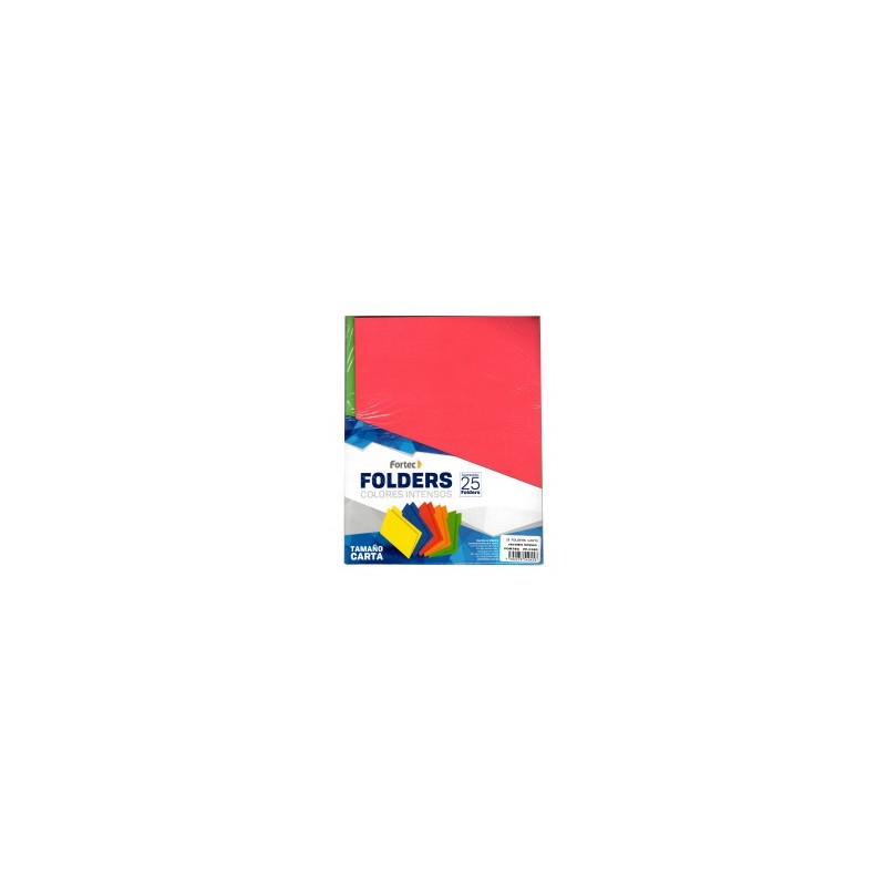 Folder Intensos Fortec Arcoiris C/25 Carta, Colores Surtidos