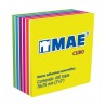 Cubo de Notas Adhesivas MAE Neón C/Blanco 7.6 x 7.6 cm C/400 h.