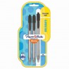 Bolígrafo Retráctil Punto Mediano 1.0 mm Paper Mate Kilométrico RT Bl/3 Negro