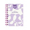 Libreta Apuntes Espiral Doble O Kiut 527530 Raya 14 x 10.5 cm 80 h.