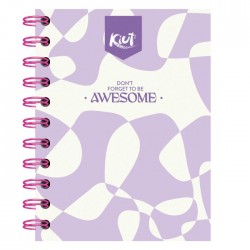 Libreta Apuntes Espiral Doble O Kiut 527530 Raya 14 x 10.5 cm 80 h.