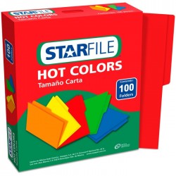 Folder Hot Colors Starfile C/100 Carta