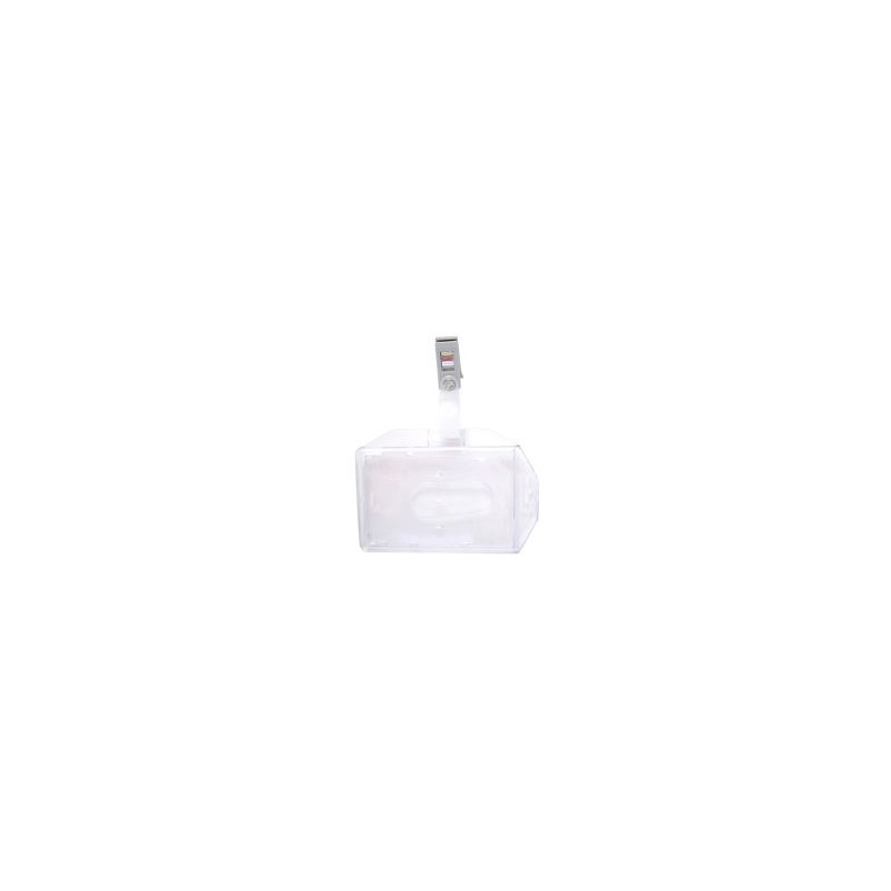 Porta Gafete Plastico Sablon 1001 Con Broche 6 X 9 Cm Bl/1