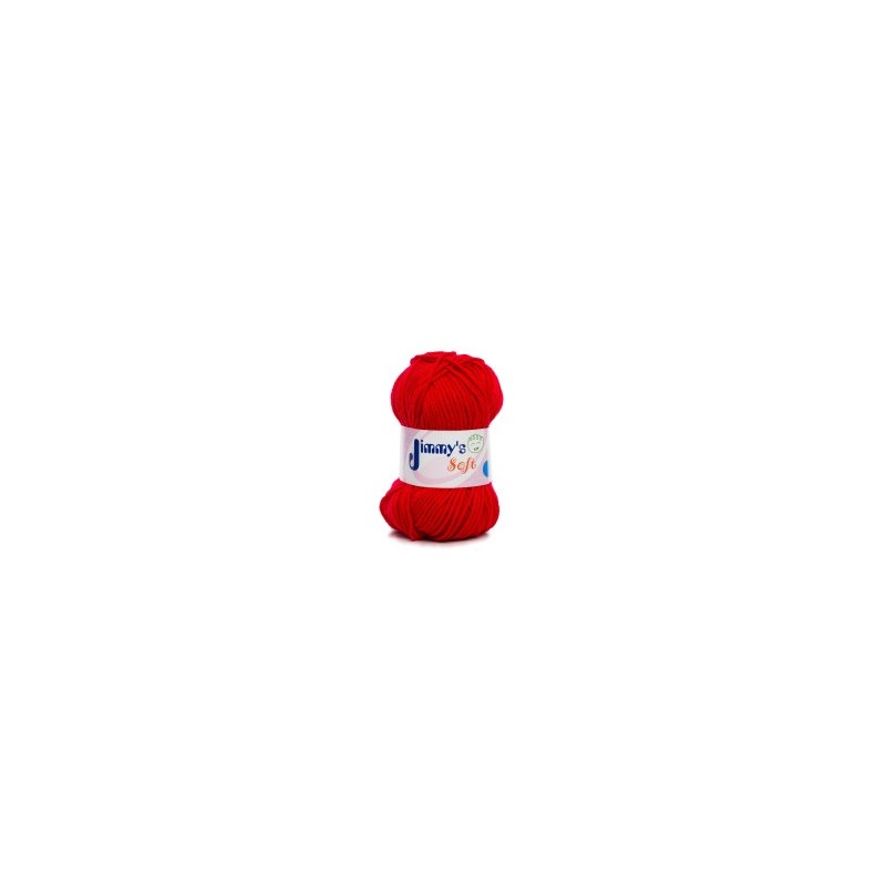 Estambre Soft Liso Jimmys Col.1806-Rojo 50Gr.