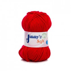 Estambre Soft Liso Jimmys Col.1806-Rojo 50Gr.