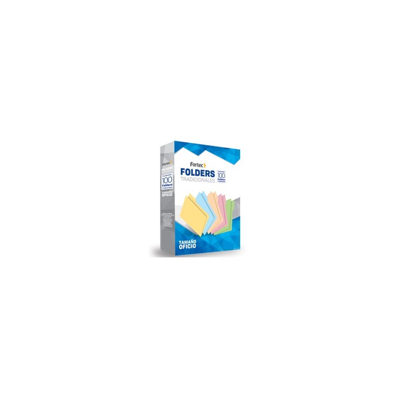 Folder Crema Fortec C/100 Oficio