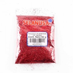 Diamantina 50 g. Sederia C40 #104 Rojo