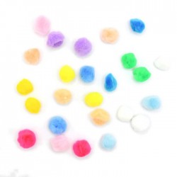 Pompon Sederia No.18 Combina.Unicornio Bolsa C/25 Pzs.