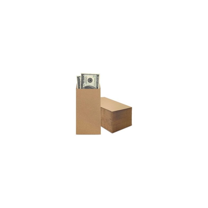 Sobre Coin Kraft Nassa IM0191 C/50 8.8 x 16.4 cm. 90 g. Solapa Engomada