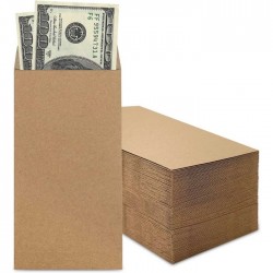 Sobre Coin Kraft Nassa IM0191 C/50 8.8 x 16.4 cm. 90 g. Solapa Engomada