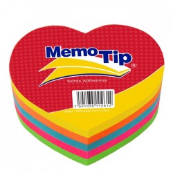 Block MemoTip Janel Corazón 7 x 7 cm C/250 h.