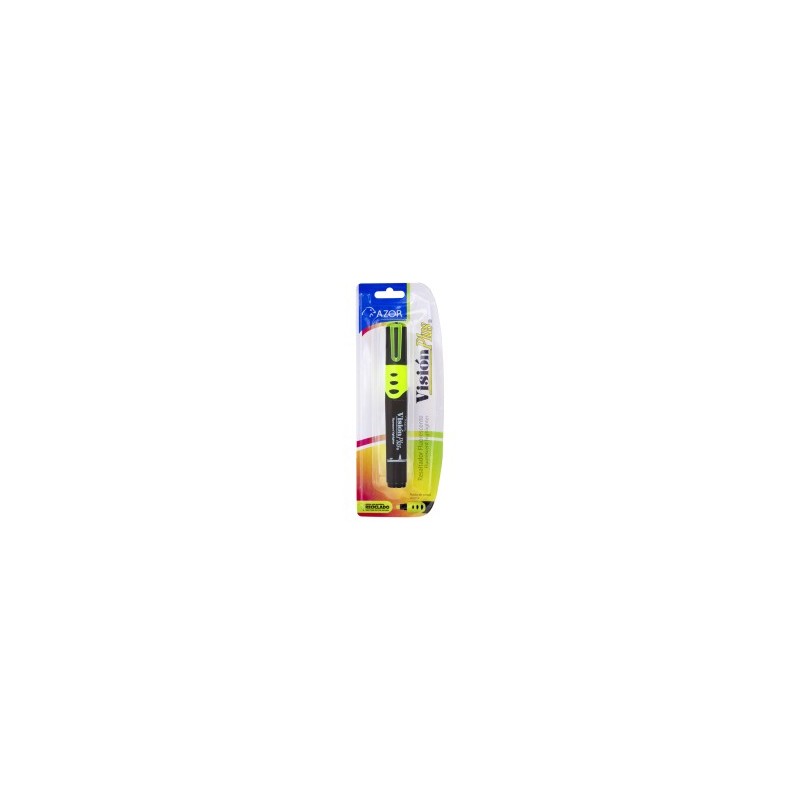 Marcatextos Azor Visión Plus Bl/1 Amarillo, Punta Cincel
