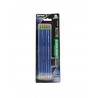 Lápiz de Grafito #2 Ticonderoga Blue Metallic Hexagonal Bl/6