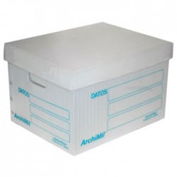 Caja para Archivo Plástico Cartonplast Oficio 50 x 36.5 x 25 cm. Tapa Separada