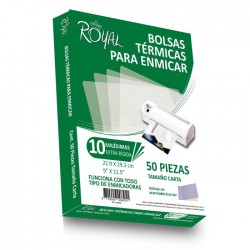 Mica Térmica 10 mil. Royal Carta con 50 piezas