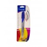 Marcador Permanente Azor Signal Duo Bl/1 Azul, Punto Fino y Ultra Fino