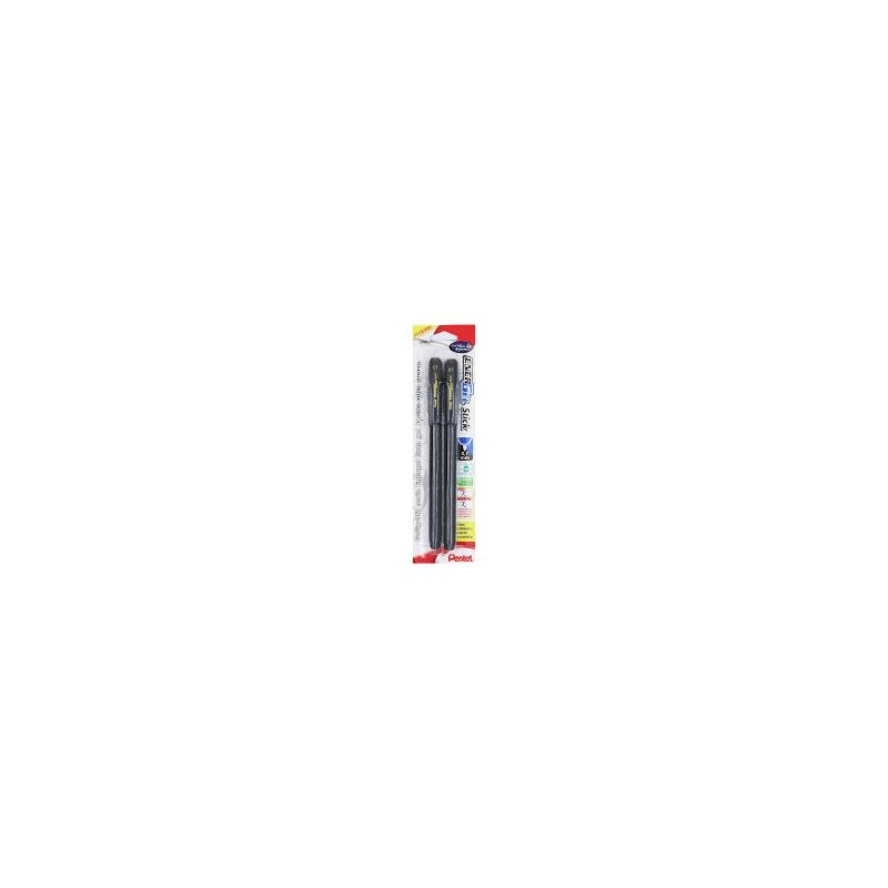Bolígrafo Punto Fino 0.7 mm Pentel Energel Stick Bl/2 Negro