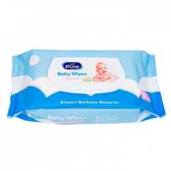 TOALLAS HUMEDAS P/BEBE ALL PURE 92286 MANZANILLA C/80 HOJAS