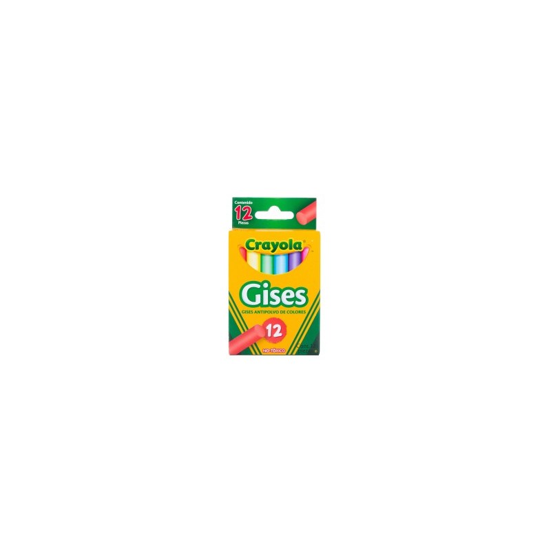 Gises de Colores Crayola 50-1412 con 12 piezas