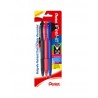 Bolígrafo Retráctil Punto Mediano 1.0 mm Pentel Feel-It Bl/3 Básicos