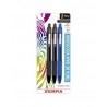 Bolígrafo Retráctil Punto Mediano 1.0 mm Zebra Z-Grip Bl/3