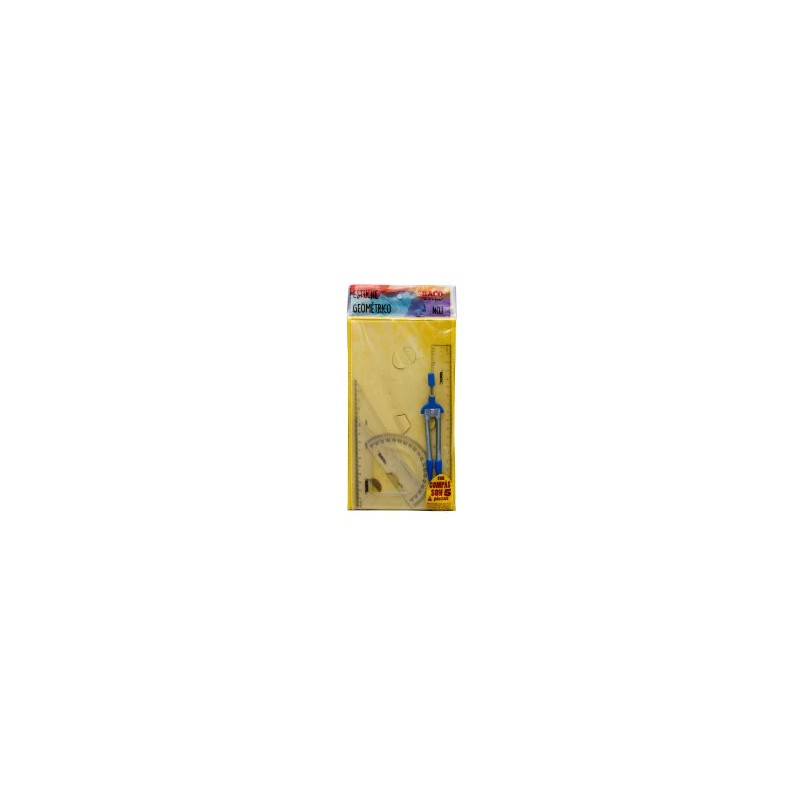 Equipo de Geometría Baco 51776 #1 Compas Bolsa Bopp