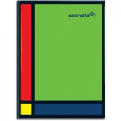 Libreta Forma Francesa Pasta Dura Estrella 0370 Raya 288 h. 6 Manos