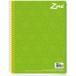 Cuaderno Profesional Zinc Cuadro Grande 100 h.