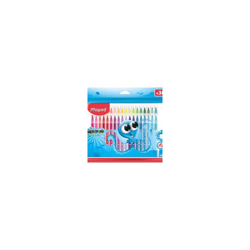 Plumones Maped Color Peps Ocean C/36 Lavables