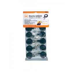 Cordon Portagafete Gbc Mx02303 Retractil Bl/10 Tipo Yoyo