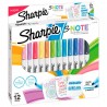 Marcatextos Sharpie S-Note Bl/12 Surtido, Punta Cincel