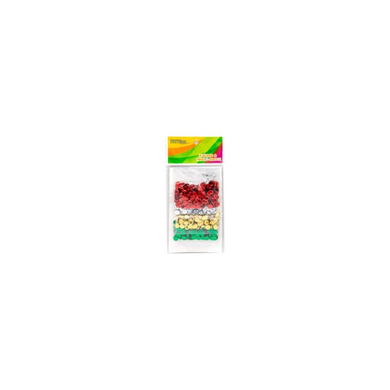 Acces. P/Manuali. Lentejuela Bl/40 4 Cols.