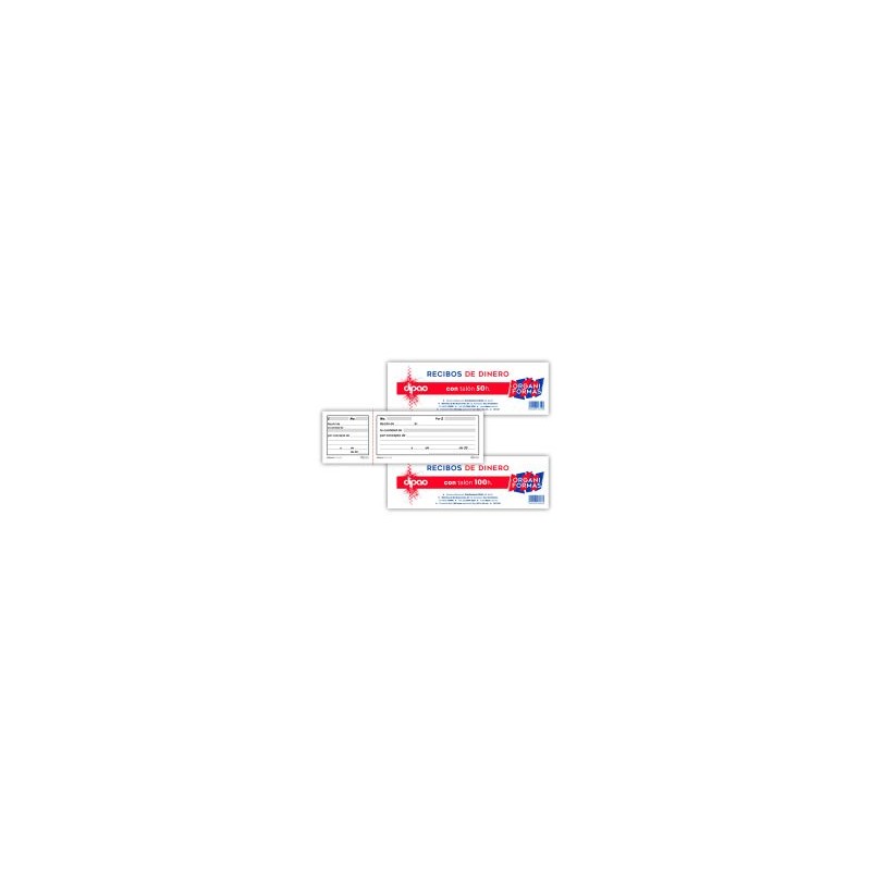Block Recibo De Dinero Organiformas Dc-100 C/Talon 100 H.