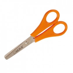 Tijera Escolar Mae Mt-5R Punta Roma 5\" (12.7 Cm) Mango Plastico"