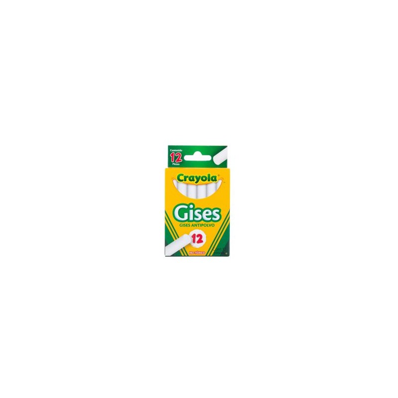 Gises Blancos Crayola 50-1402 con 12 piezas