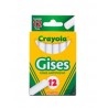 Gises Blancos Crayola 50-1402 con 12 piezas