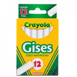Gises Blancos Crayola 50-1402 con 12 piezas
