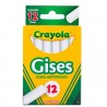 Gises Blancos Crayola 50-1402 con 12 piezas