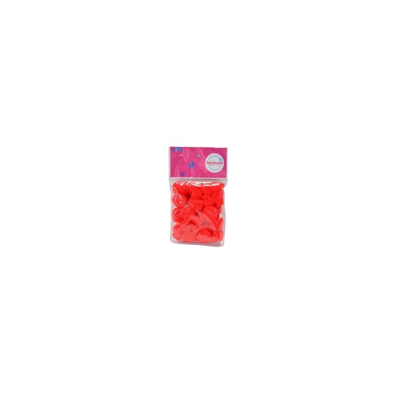 Pompon Sederia No.18 16 Rojo Bolsa C/25 Pzs.