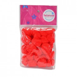Pompon Sederia No.18 16 Rojo Bolsa C/25 Pzs.